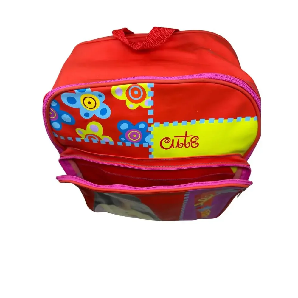 Vintage 2001 Barbie Backpack Pink Red Floral Graphic School Bag‎ NWT